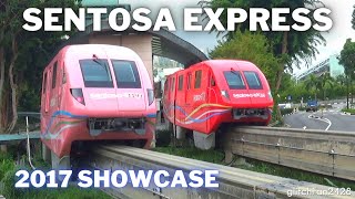 Singapores Only Monorail Line The Sentosa Express 2017 [upl. by Nyrtak102]