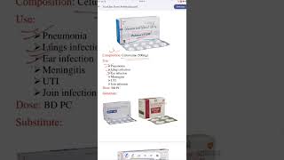 Pulmocef 500 tablet medicine cefuroxime antibiotics [upl. by Nyliahs]