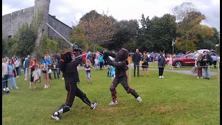 HEMA longsword sparring showcase at Cahir Castle Ireland [upl. by Caren]