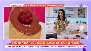 Ralu ne pregătește „Cremă de caramel cu fructe de pădure” [upl. by Kcirdneked]