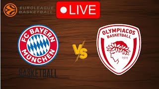 🔴 Live Bayern vs Olympiakos  EuroLeague 20232024  Live Play by Play Scoreboard [upl. by Corkhill]