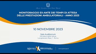 Monitoraggio exante dei tempi di attesa delle prestazioni ambulatoriali  anno 2023 [upl. by Marek177]