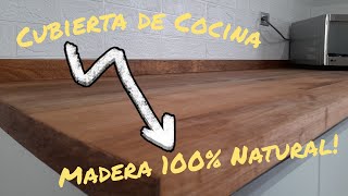 haciendo cubierta de madera para cocina Parte 1 [upl. by Aihsetan]