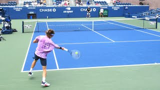 Andrey Rublev Forehand Technique Slow Motion [upl. by Jecho]