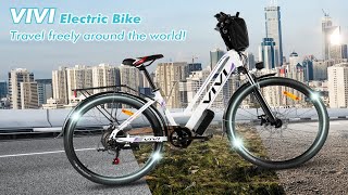 VIVI MT26G 26 Inch City Commuter Electric Cruiser Bike  350W [upl. by Kavita]