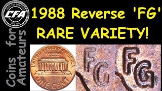 Identify 1988 Penny Rare Variety  Value of this Reverse FG Transition Error Cent [upl. by Ready516]