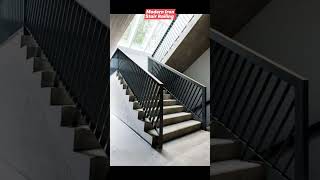 Modern Iron Stair Railing new design  fabrication homedecor stairdesign [upl. by Cornelia]