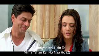 kal ho na ho sad  Lyrics  Heart Touching Sad Song [upl. by Bala810]