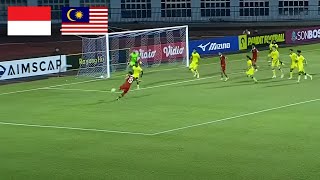 🔴 Semifinal Indonesia 1 Vs 0 Malaysia AFF U19  Live Score AFF U19 Youth Championship [upl. by Ilellan191]