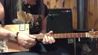 Freebird beginner lesson part 2 for 3 string Cigar Box Guitars [upl. by Tuesday]