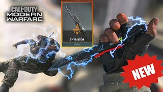 NEW THYRISTOR KNIFE  EHV THROWING KNIFE SHOCKING DEATH EFFECT CALL OF DUTY MODERN WARFARE [upl. by Kelson1]