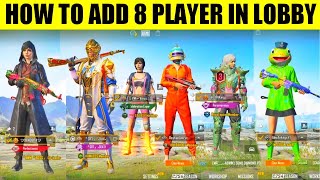 How to add 8 player in Lobby  8v8 tdm me 8 player kaise add kre  8v8 Expert achivement explain [upl. by Eal]