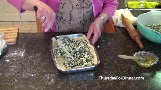 Puff Pastry Spinach and Cheese Pie Spanakopita Lahanopita [upl. by Anitnas]