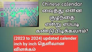 how to predict a gender using Chinese calendar in tamil  how to find a baby boy or girl [upl. by Ahsikram287]