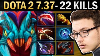 Weaver Gameplay Miracle with 22 Kills and Desolator  Dota 2 737 [upl. by Entirb]