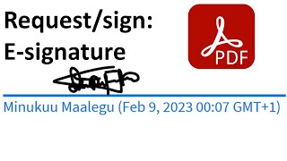 How to request Esignature or sign a PDF using Adobe Acrobat [upl. by Lorita65]