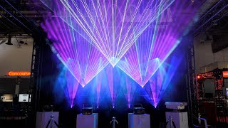 Audience Scanning Laser Show with Beam Brush®  LDI 2021 [upl. by Nirroc510]