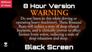 Deep Sleep  Sacral Chakra  Binaural Beats  Black Screen  432Hz [upl. by Nebra]