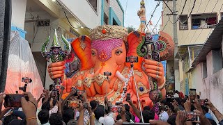 Biggest Ganesh Agman 2024  Big Ganesh Idol Transporting from Dhoolpet 2024  ganeshidol [upl. by Darill219]