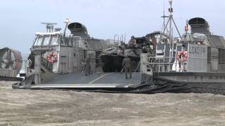 LCAC Hovercraft Amphib Landing [upl. by Fakieh]