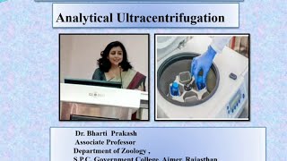 Centrifugation5 Analytical Ultracentrifugation by Dr Bharti Prakash [upl. by Noemi]