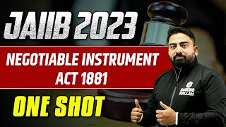 JAIIB 2023  Negotiable Instrument Act 1881  JAIIB Preparation 2023  By Abhijeet Sir [upl. by Eizdnil667]