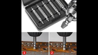 Damaged Screw amp Bolt Extractor Set Remove Rusted Screws with Ease [upl. by Festa]