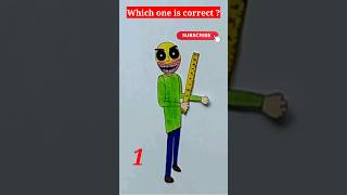 Which one is Correct Baldi Basics Baldi youre mineshorts baldisbasics baldiback viral meme [upl. by Gurias]