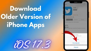 How To Downgrade Apps on iPhone iOS 17  2024 [upl. by Hgieloj]