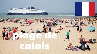 CALAIS BEACH WALKING TOUR FRANCE 4K [upl. by Pallas538]