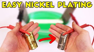 How to make simple DIY nickel plating set up  Easy Electroplating for Beginners [upl. by Demitria]