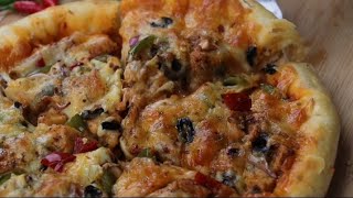 Chicken fajitas Pizza with Amna Yaseen simple delicious pizza subscriber [upl. by Chandos]