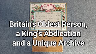 Britains Oldest Person a Kings Abdication and a Unique Archive The remarkable Rachel MacArthur [upl. by Starobin]