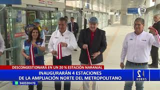 Metropolitano nuevas estaciones de la ampliación norte atenderán desde el sábado 16 [upl. by Baillieu]