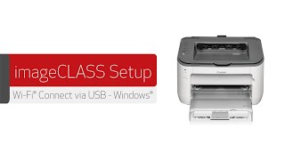 imageCLASS Wireless Setup via USB for Windows  LBP6030w LBP6230dw LBP7110Cw [upl. by Horst848]