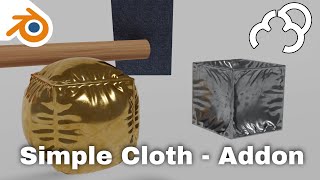 Simply Cloth Blender  Addon review [upl. by Mattox]