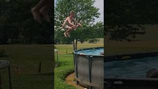 Jumping a 90 inch gap into a pool [upl. by Ecinhoj758]