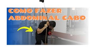 Como fazer o Abdominal com cabo no cross [upl. by Eillit784]