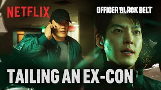 Kim Woobin follows the ankle tag signal  Officer Black Belt  Netflix ENG SUB [upl. by Ennovehs]