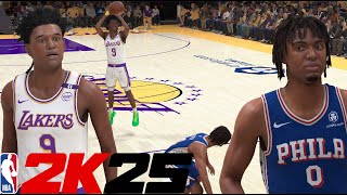 NBA 2K25 MyCAREER  I TOOK TYRESE MAXEY ANKLES 70 POINT GAME [upl. by Rivy]