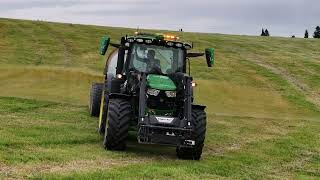 Gjødselkjøring  John Deere  6R185  6R150  6R155  6100M [upl. by Naryk]