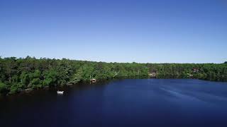 Aerial Drone Video of Pokegema Lake Near Minong Wisconsin [upl. by Ellek]