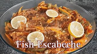 Fish Escabeche Recipe cooking  Fish Escabeche  Easy Fish Escabeche Recipe  Escabesche [upl. by Aneled]