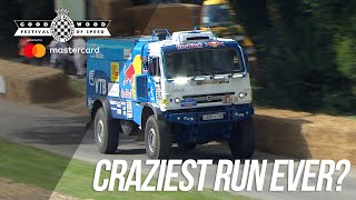 KAMAZ Dakar trucks insane FOS run [upl. by Latsyek27]