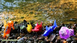 Can A Hex Bug Fish Swim in a Raging River Aquabot Swimming Test Review Micro Robotic Robot [upl. by Zeph671]