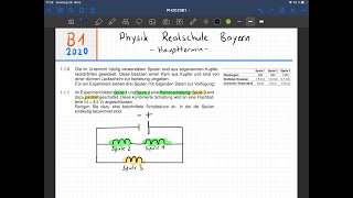 B1 ELehre I 2020  Abschlussprüfung Physik Realschule  Haupttermin  Bayern [upl. by Artined606]