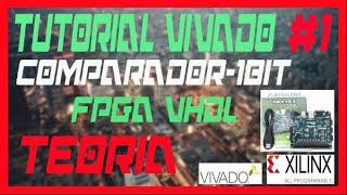 VIVADO VHDL COMPARADOR Como se hace  FPGA y Teoría VIDEO1 [upl. by Terryl]