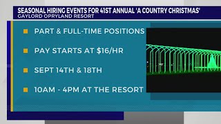 Seasonal hiring events scheduled for 41st Annual A Country Christmas at Opryland Resort [upl. by Arob615]