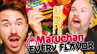 Trying EVERY FLAVOR of RAMEN NOODLES  Taste Test [upl. by Suh301]