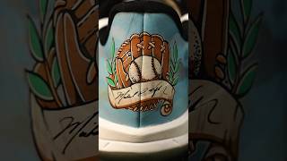 Painting Custom Fathers Day Cleats for White Sox Pitcher [upl. by Kreager595]